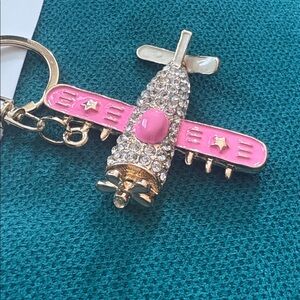 Airplane purse charm